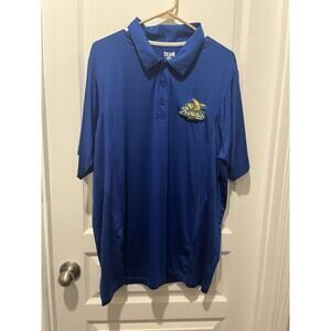 Savannah Bananas Baseball Team 365 Royal Blue Dri-fit Polo Size XL